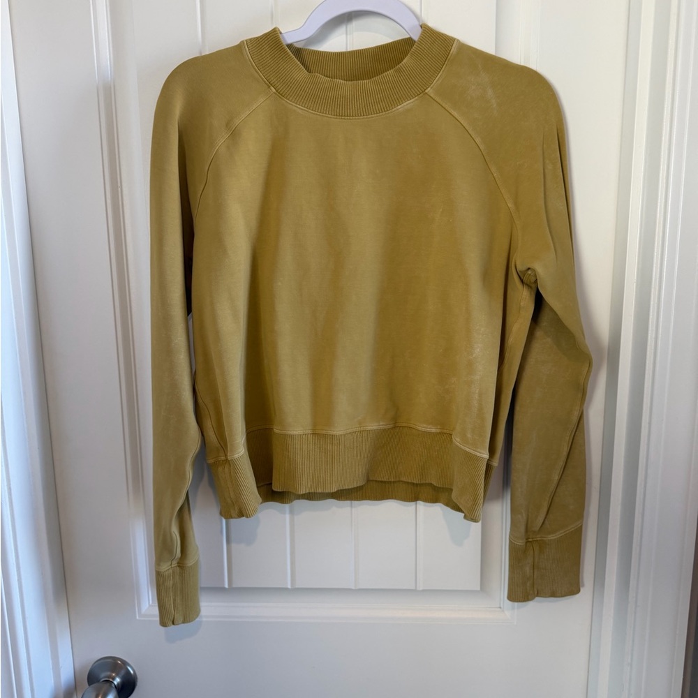 Lululemon Mustard Yellow Crewneck